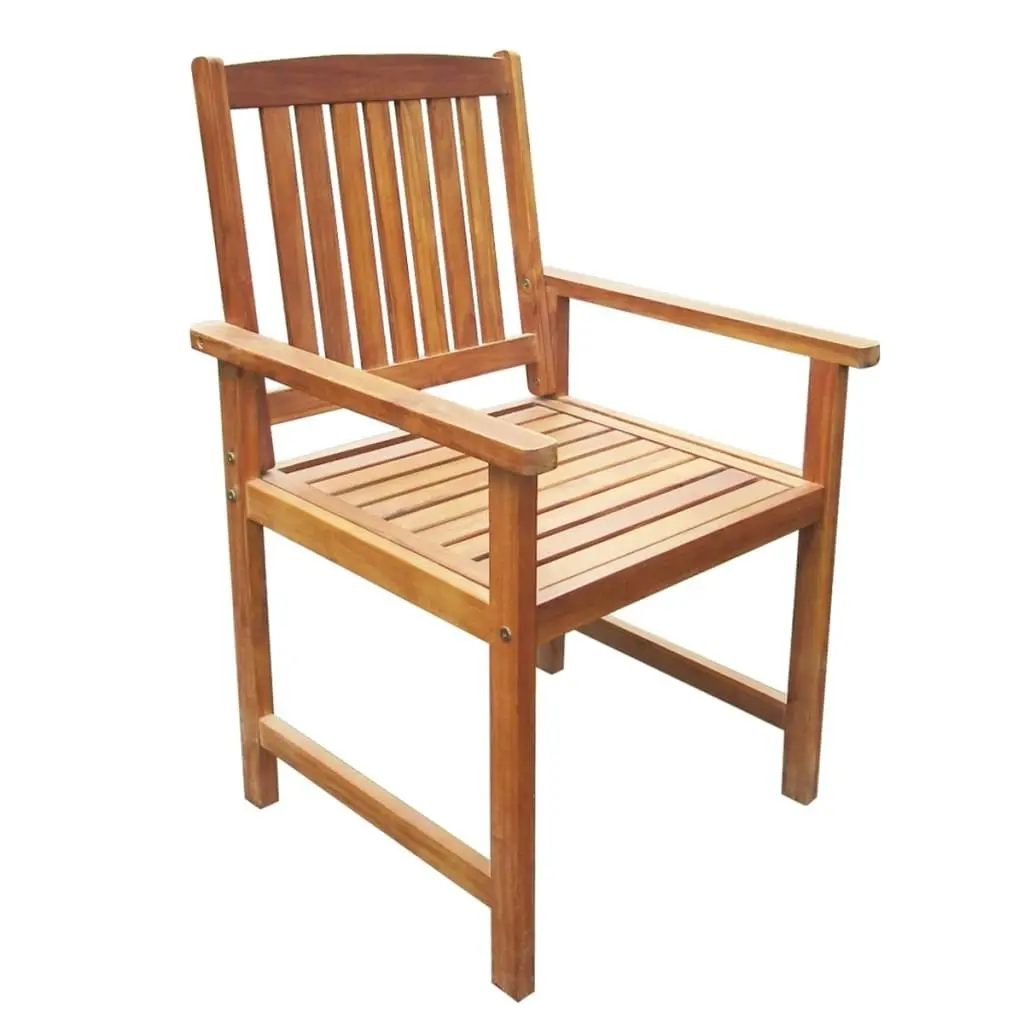 Garden Chairs 2 pcs Solid Acacia Wood Brown 42626