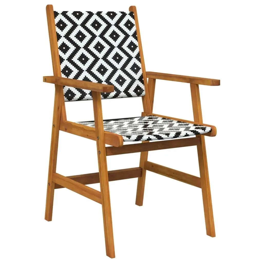 Garden Chairs 2 pcs Solid Acacia Wood 316249