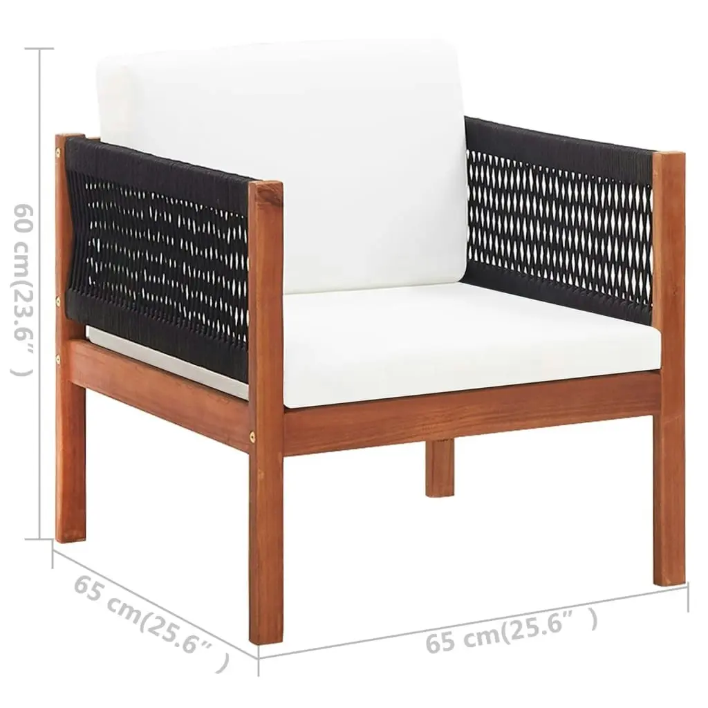 Garden Chairs 2 pcs Solid Acacia Wood 46342