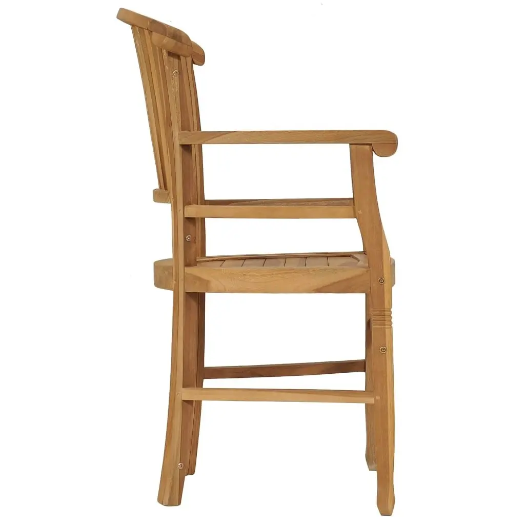 Garden Chairs 2 pcs Solid Teak Wood 49432