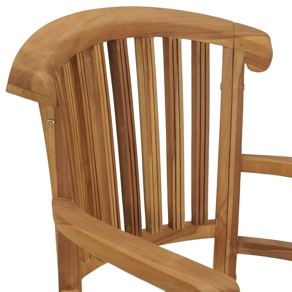 Garden Chairs 2 pcs Solid Teak Wood 49432