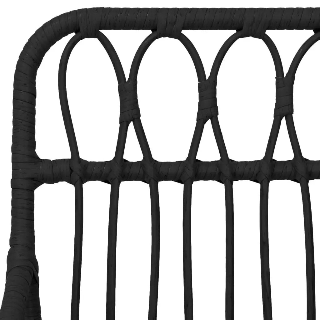 Garden Chairs 2 pcs with Armrest Black 56x64x80 cm PE Rattan 319427