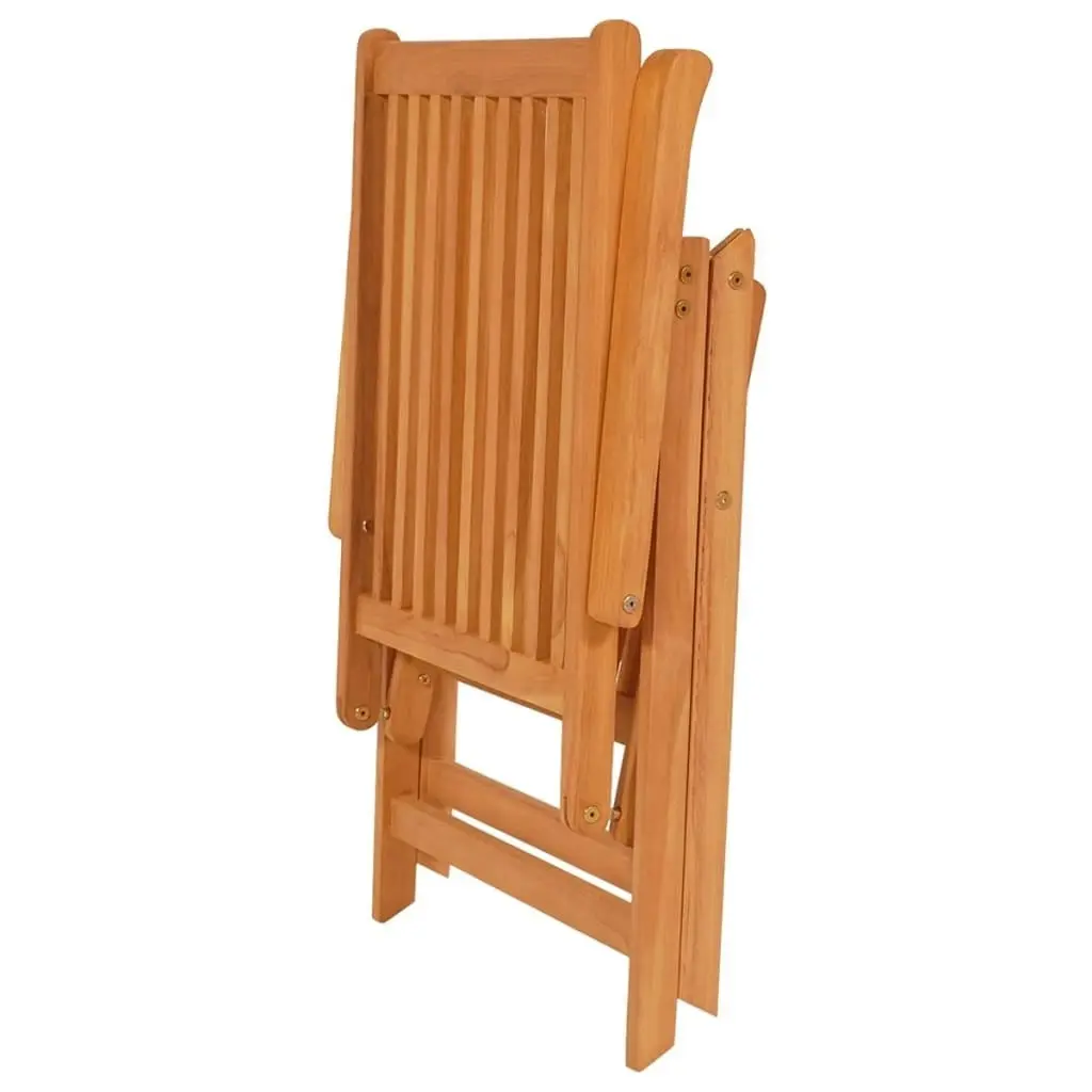 Garden Chairs 2 pcs with Cream Cushions Solid Teak Wood 3062378