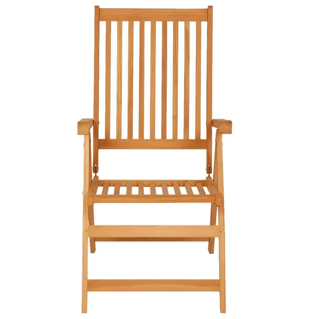 Garden Chairs 2 pcs with Cream Cushions Solid Teak Wood 3062378