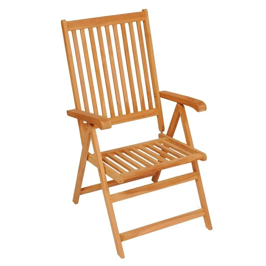 Garden Chairs 2 pcs with Cream Cushions Solid Teak Wood 3062378