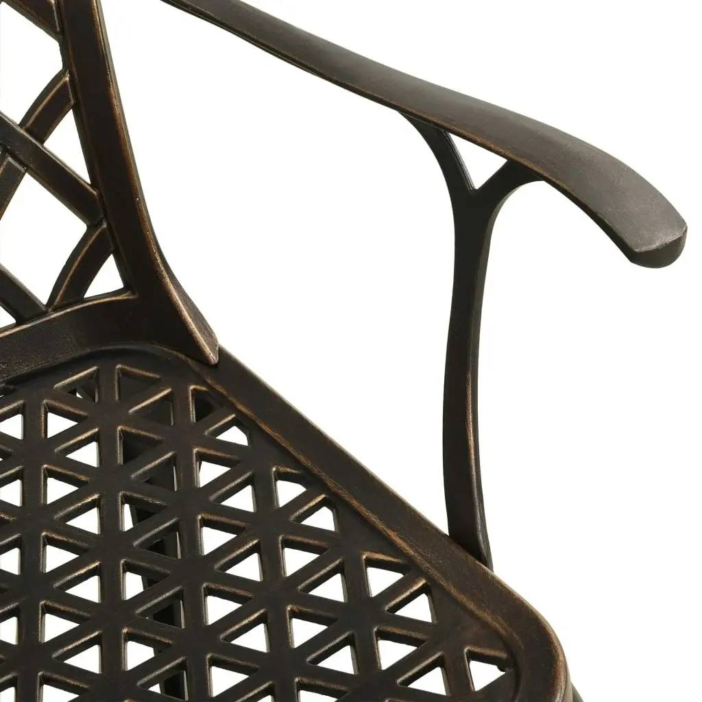 Garden Chairs 4 pcs Cast Aluminium Bronze 315571