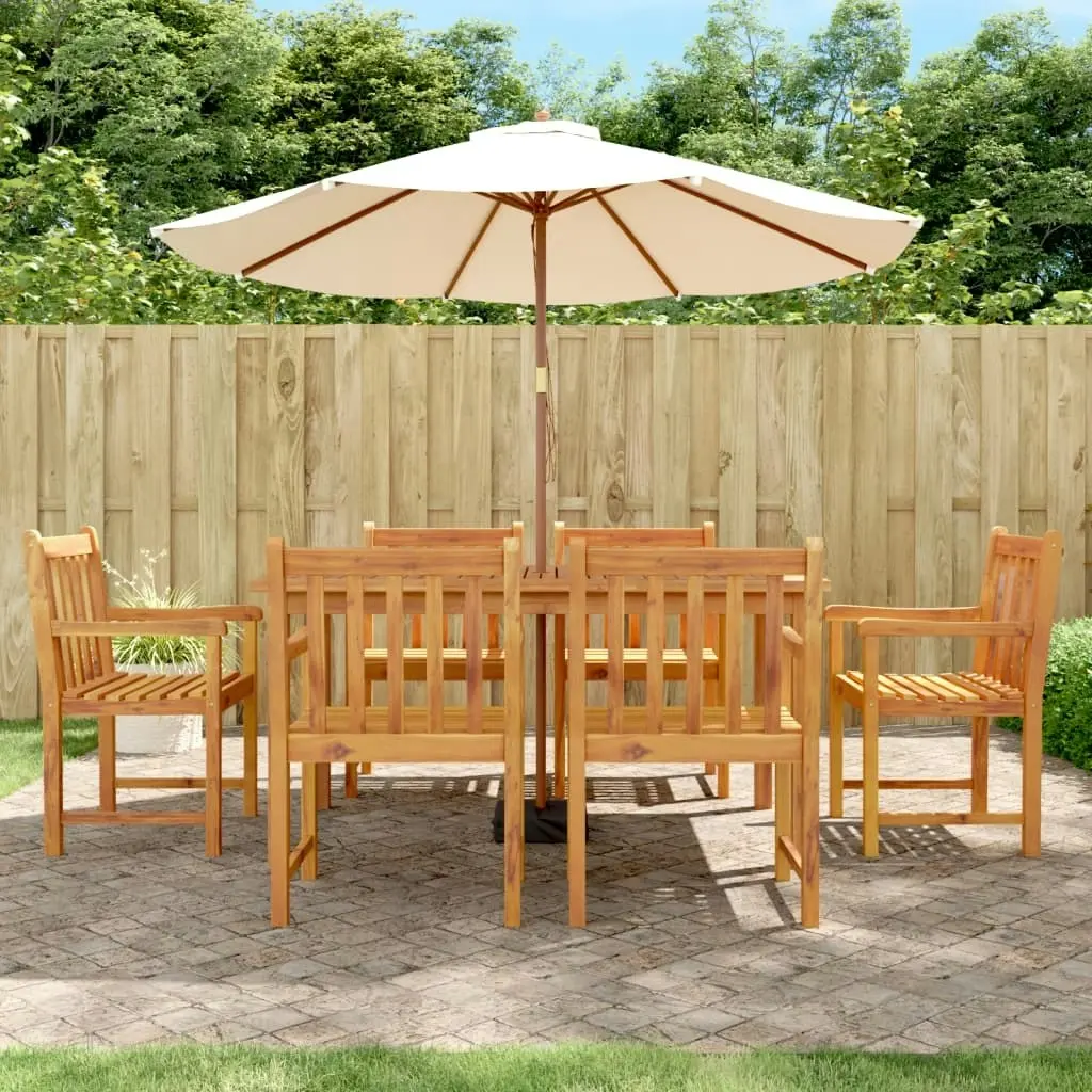 Garden Chairs 6 pcs 56x55.5x90 cm Solid Wood Acacia 3206273