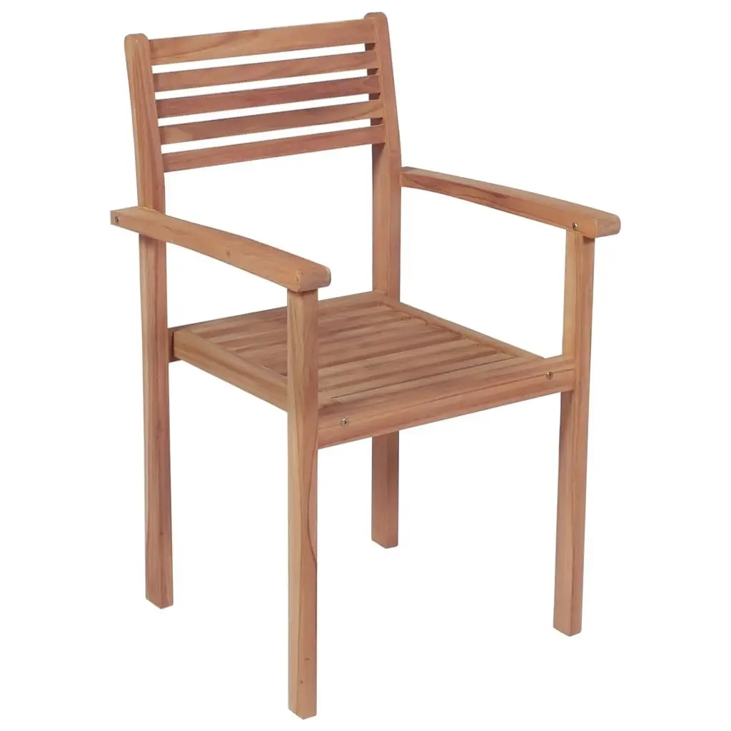 Garden Chairs 4 pcs with Anthracite Cushions Solid Teak Wood 3062304