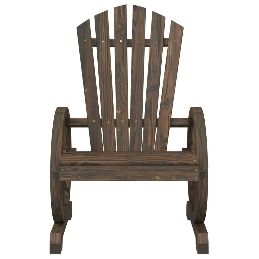 Garden Adirondack Chair Solid Wood Fir 365090