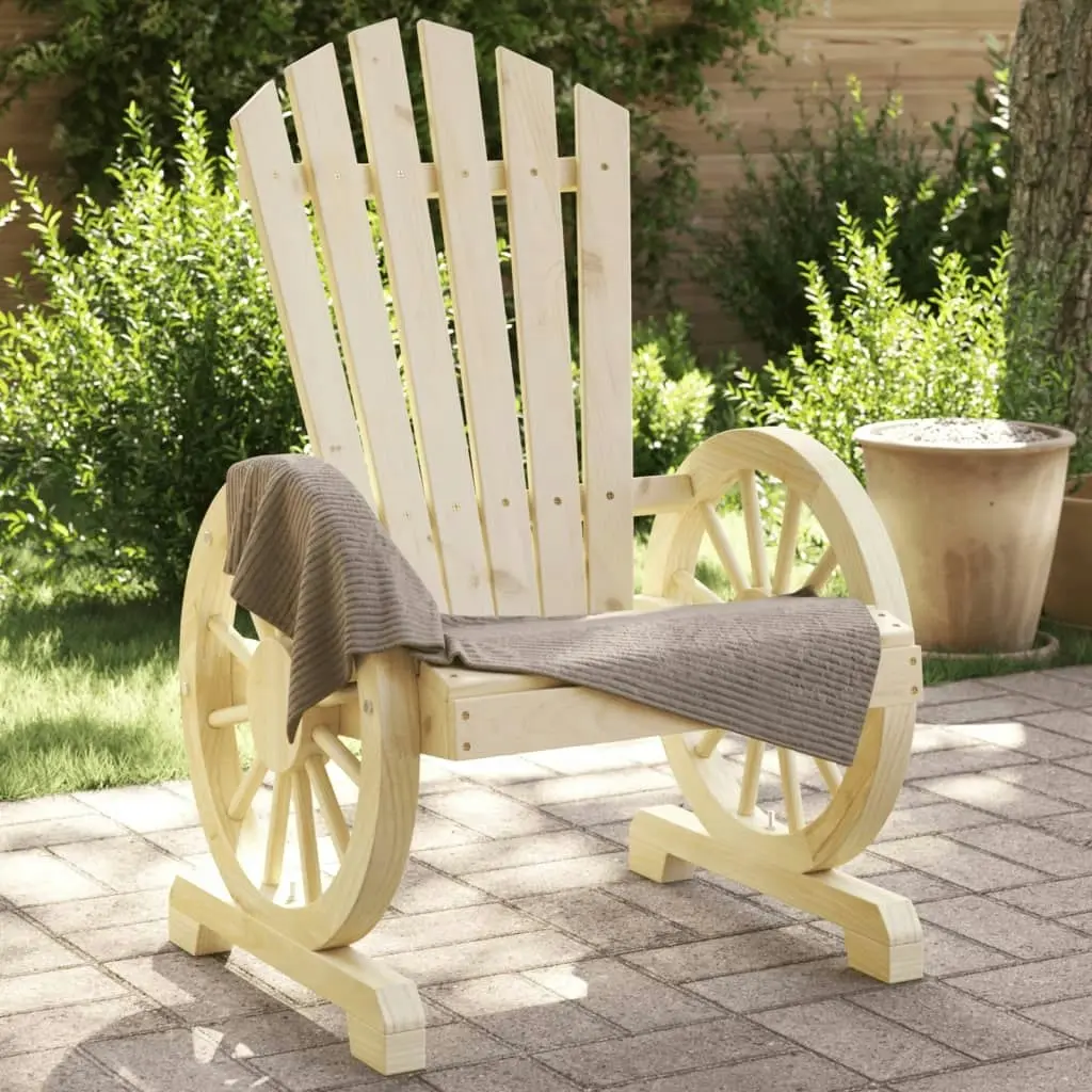 Garden Adirondack Chairs 2 pcs Solid Wood Fir 365091