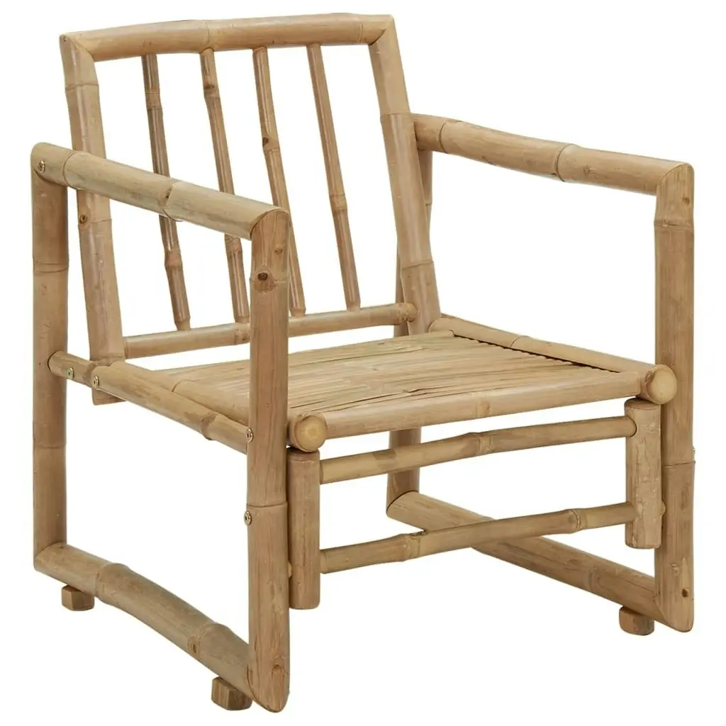 Garden Chairs with Cushions 2 pcs Bamboo 315599