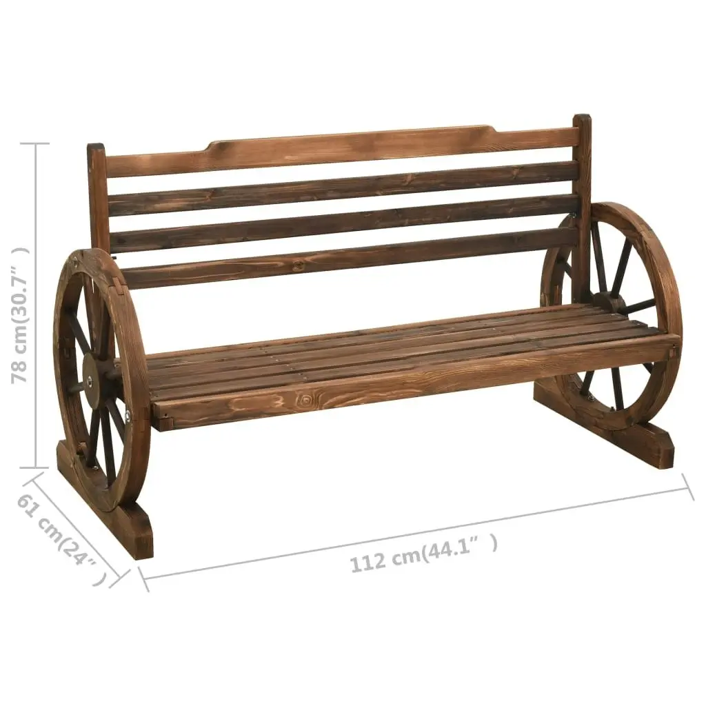 Garden Bench 112 cm Solid Firwood 313891