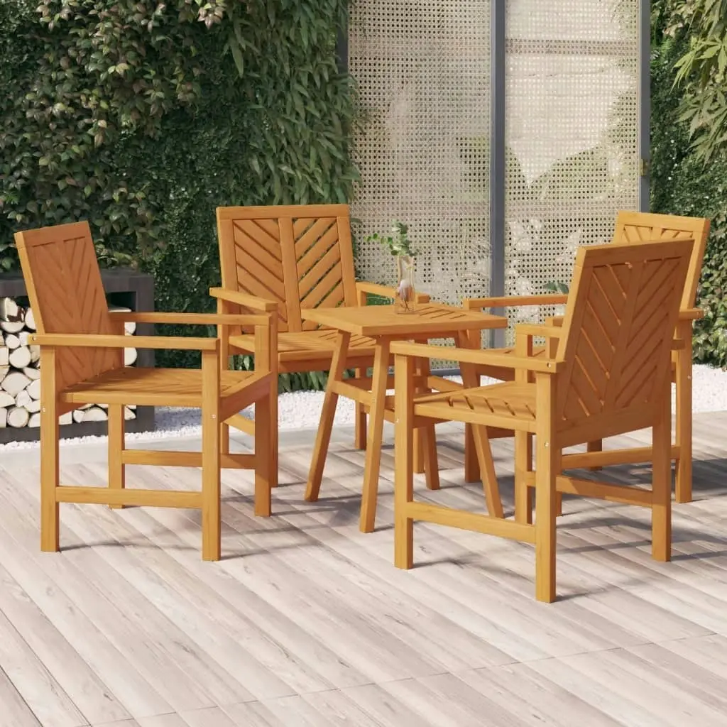 Garden Dining Chairs 4 pcs Solid Wood Acacia 3155975