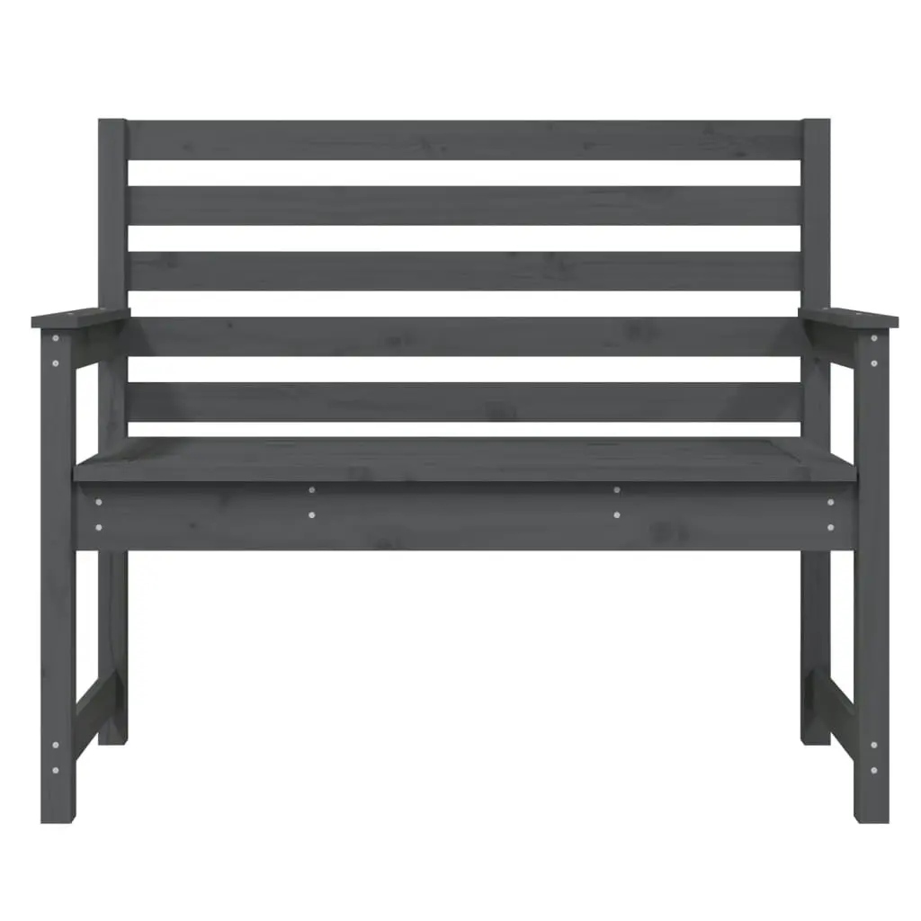 Garden Bench Grey 109x48x91.5 cm Solid Wood Pine 824062