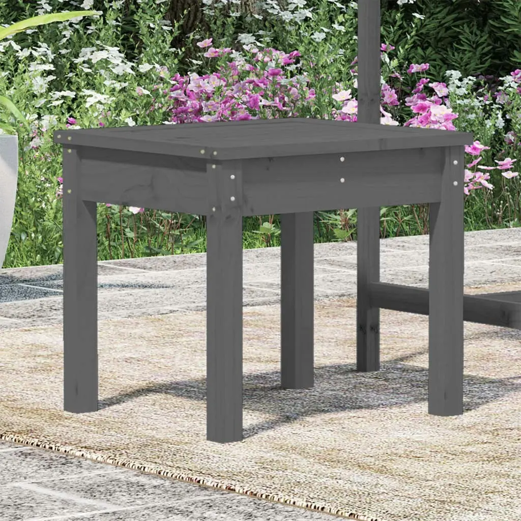 Garden Bench Grey 50x44x45 cm Solid Wood Pine 823992