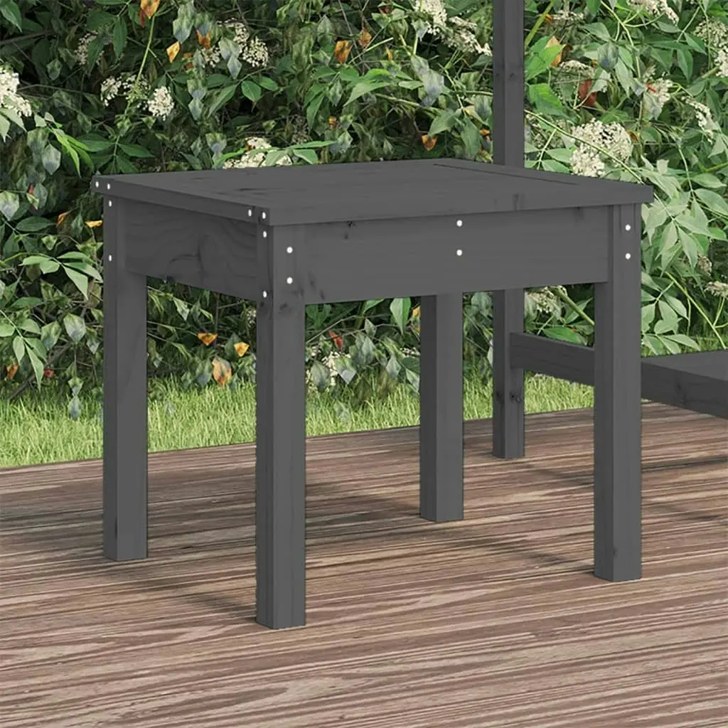 Garden Bench Grey 50x44x45 cm Solid Wood Pine 823992