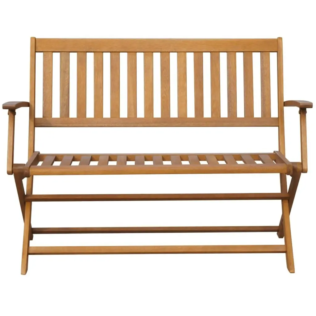 Garden Bench with Cushion 120 cm Solid Acacia Wood 3064245