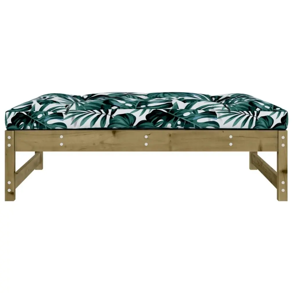 Garden Footstool 120x80 cm Impregnated Wood Pine 825743