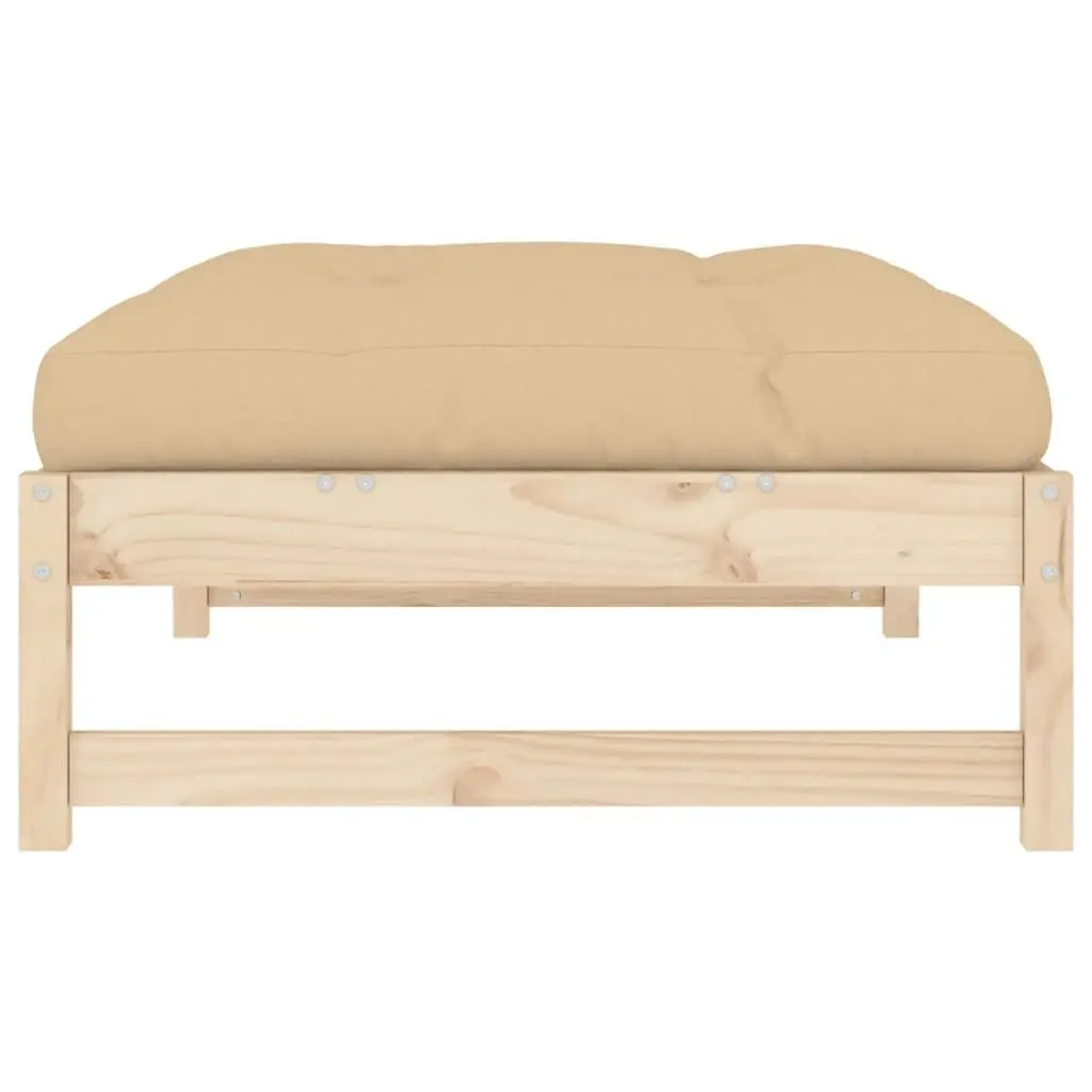 Garden Footstool 120x80 cm Solid Wood Pine 825737