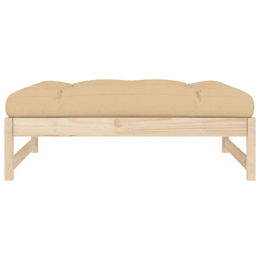 Garden Footstool 120x80 cm Solid Wood Pine 825737