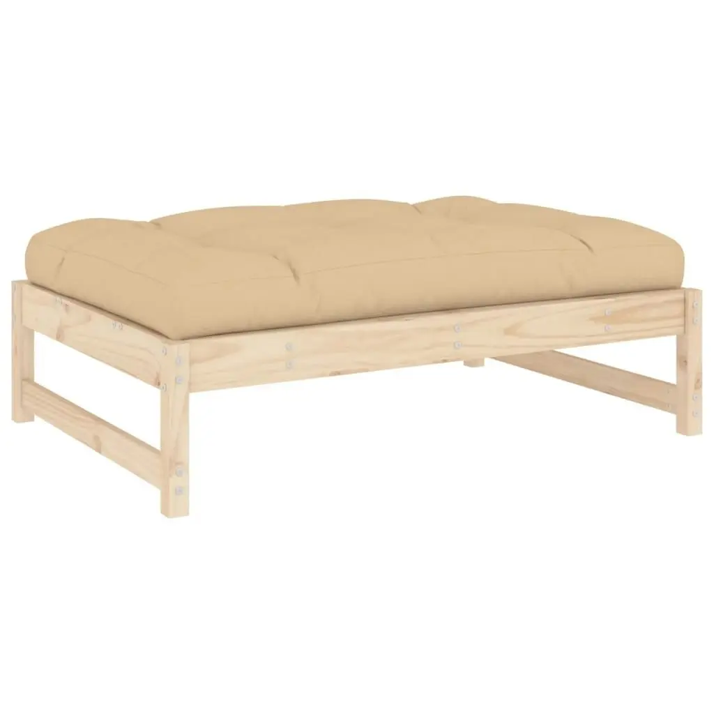 Garden Footstool 120x80 cm Solid Wood Pine 825737