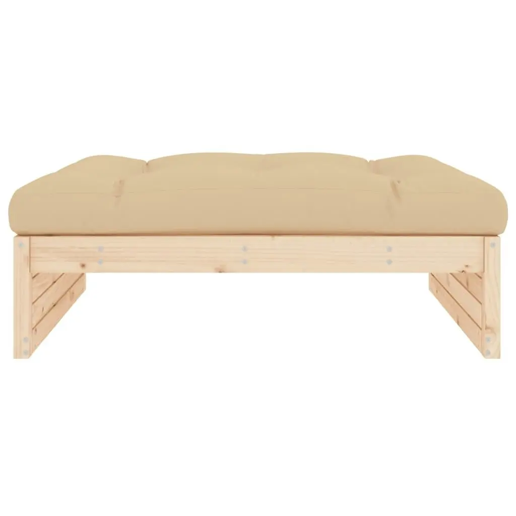 Garden Footstool 120x80 cm Solid Wood Pine 825765