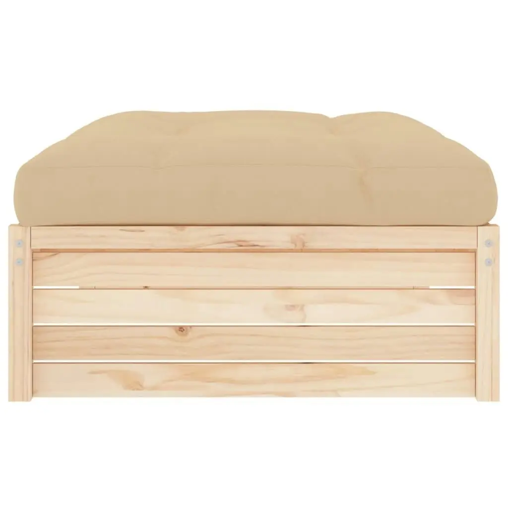 Garden Footstool 120x80 cm Solid Wood Pine 825765