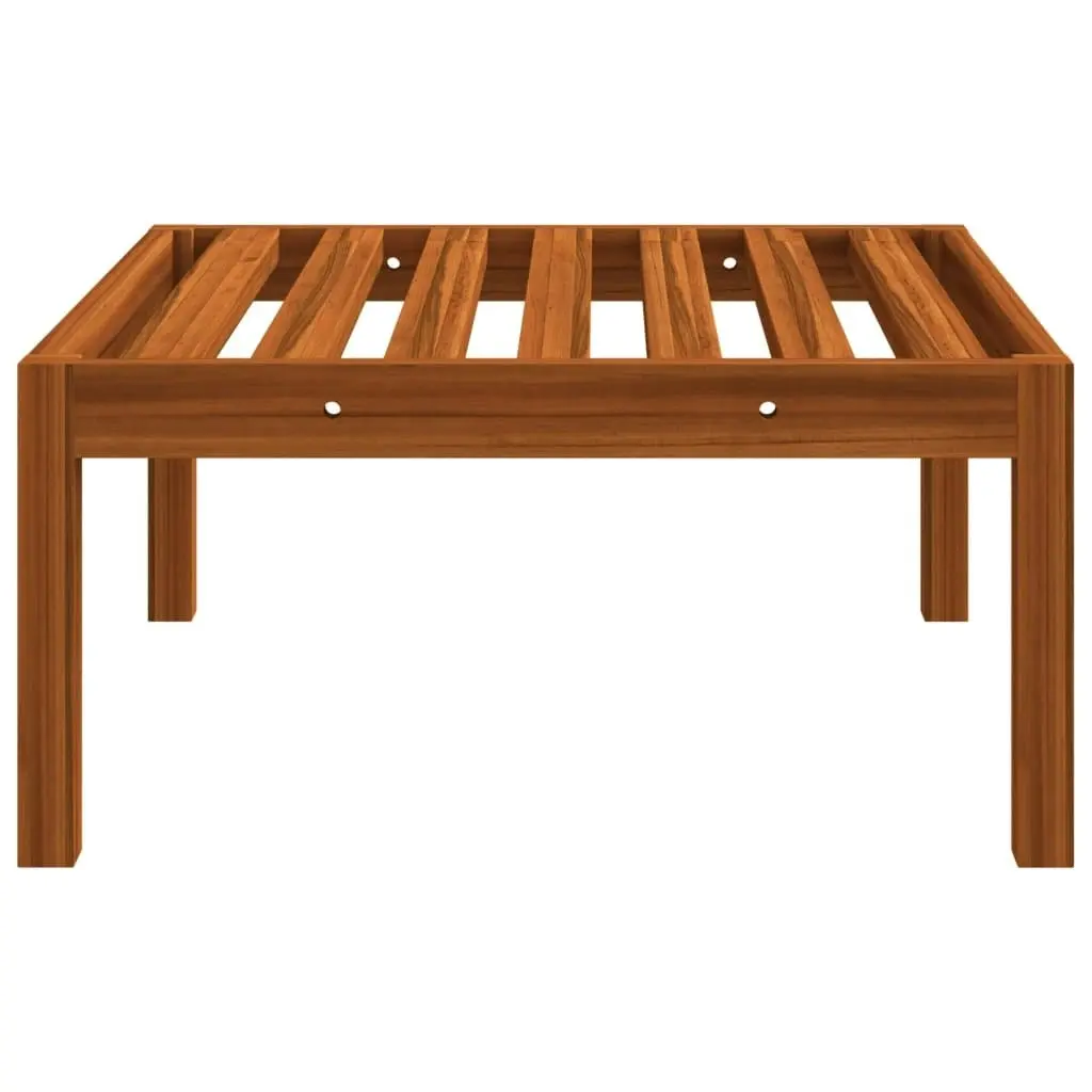 Garden Footstool with Cushion Solid Acacia Wood 312430