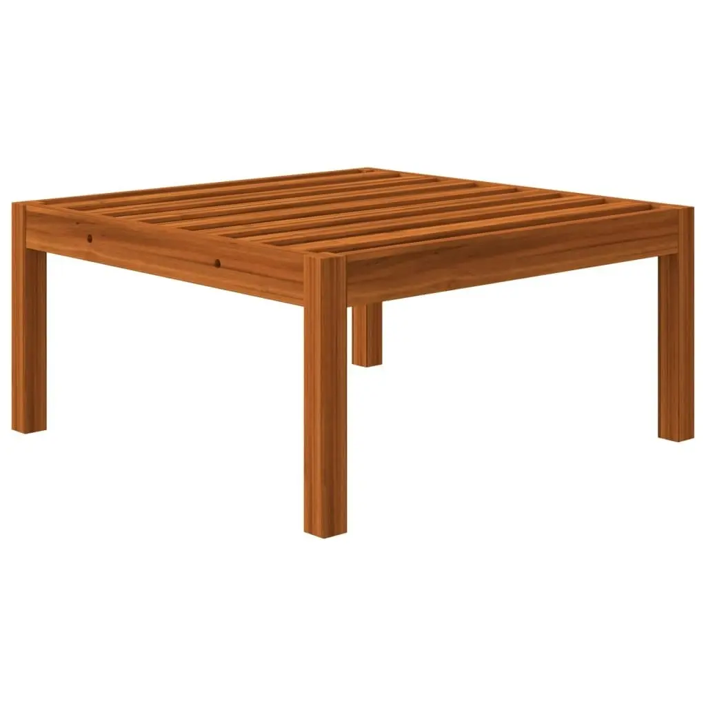 Garden Footstool with Cushion Solid Acacia Wood 312430