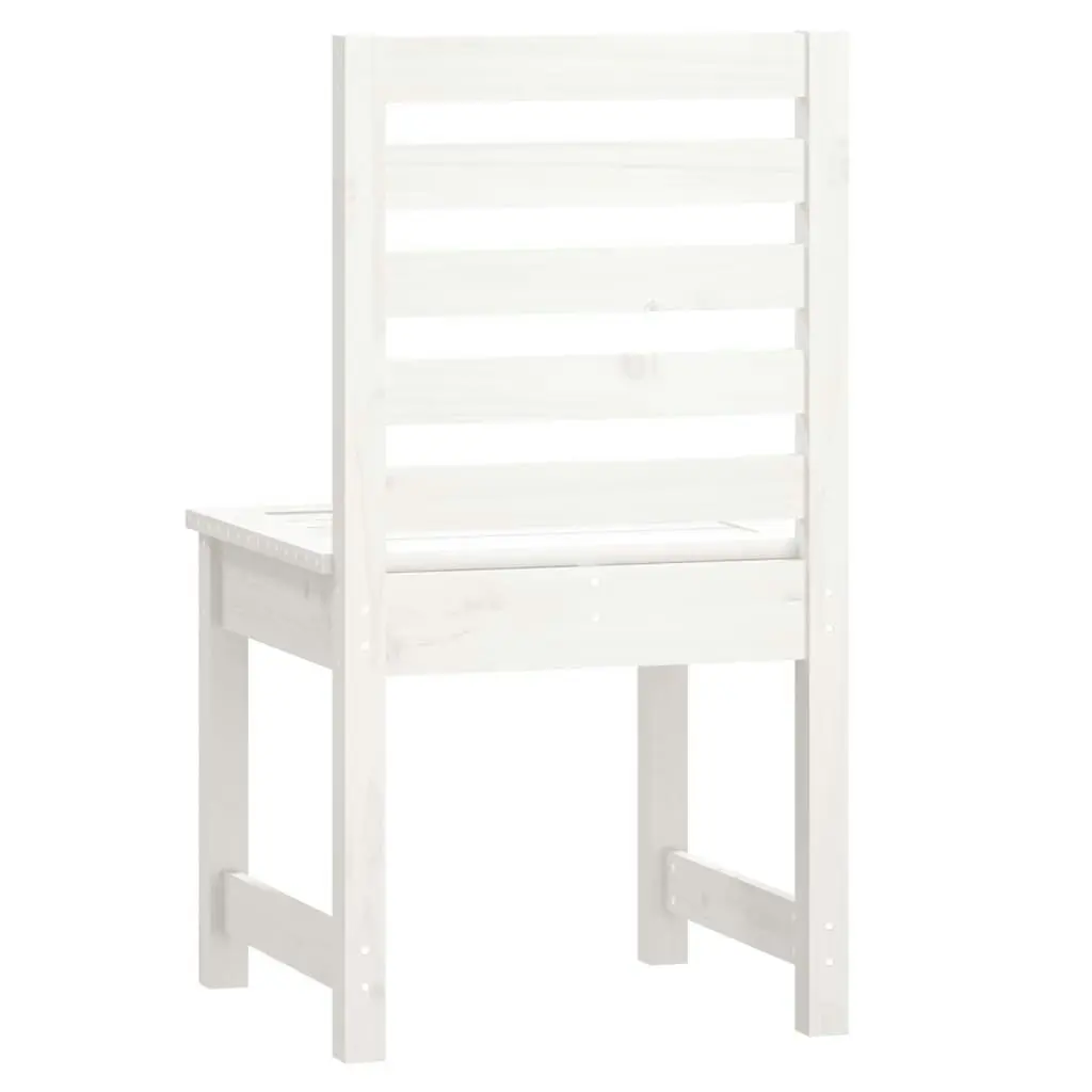 Garden Chairs 2 pcs White 50x48x91.5 cm Solid Wood Pine 824026