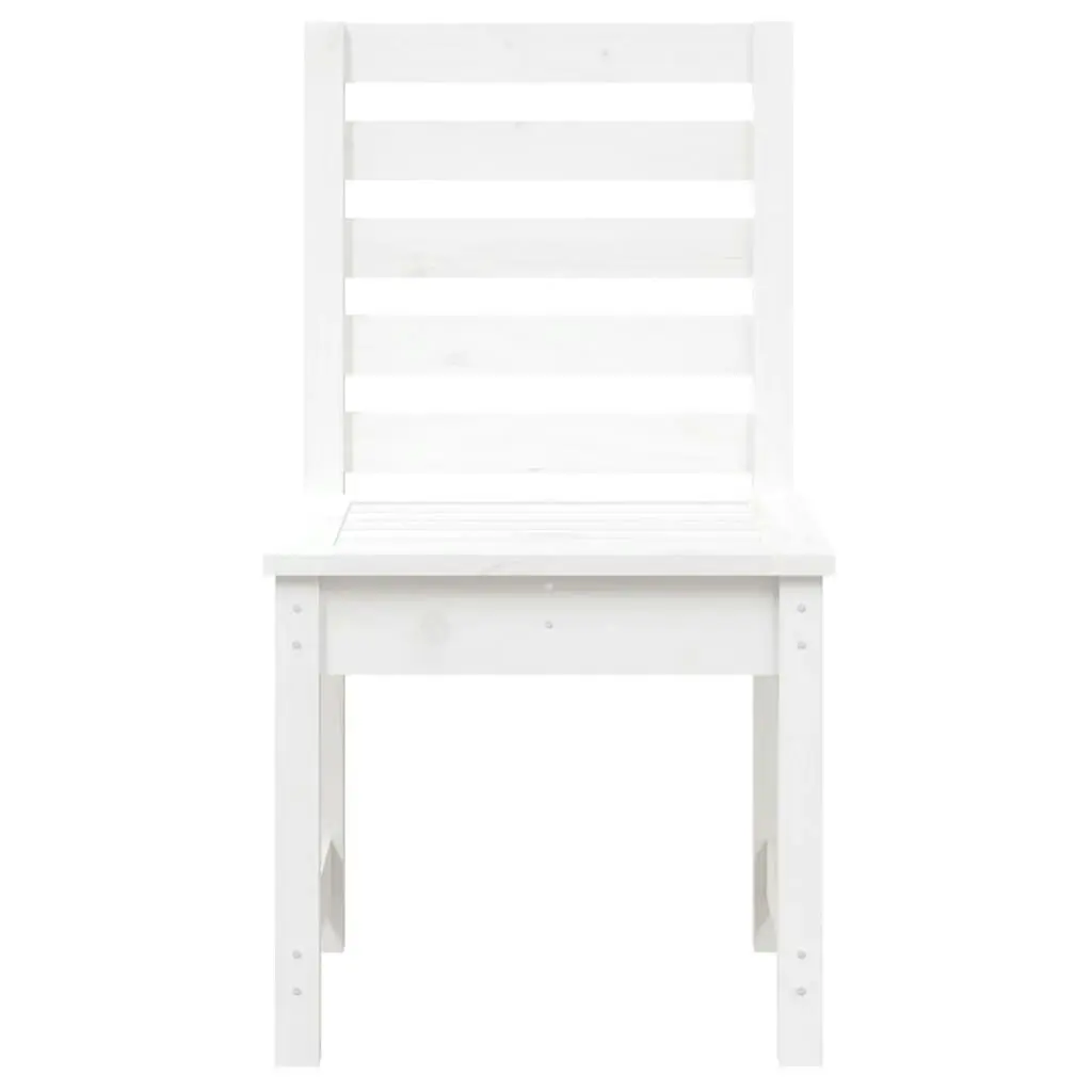 Garden Chairs 2 pcs White 50x48x91.5 cm Solid Wood Pine 824026