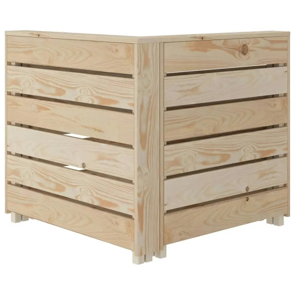 Garden Pallet Corner Sofa Wood 49343