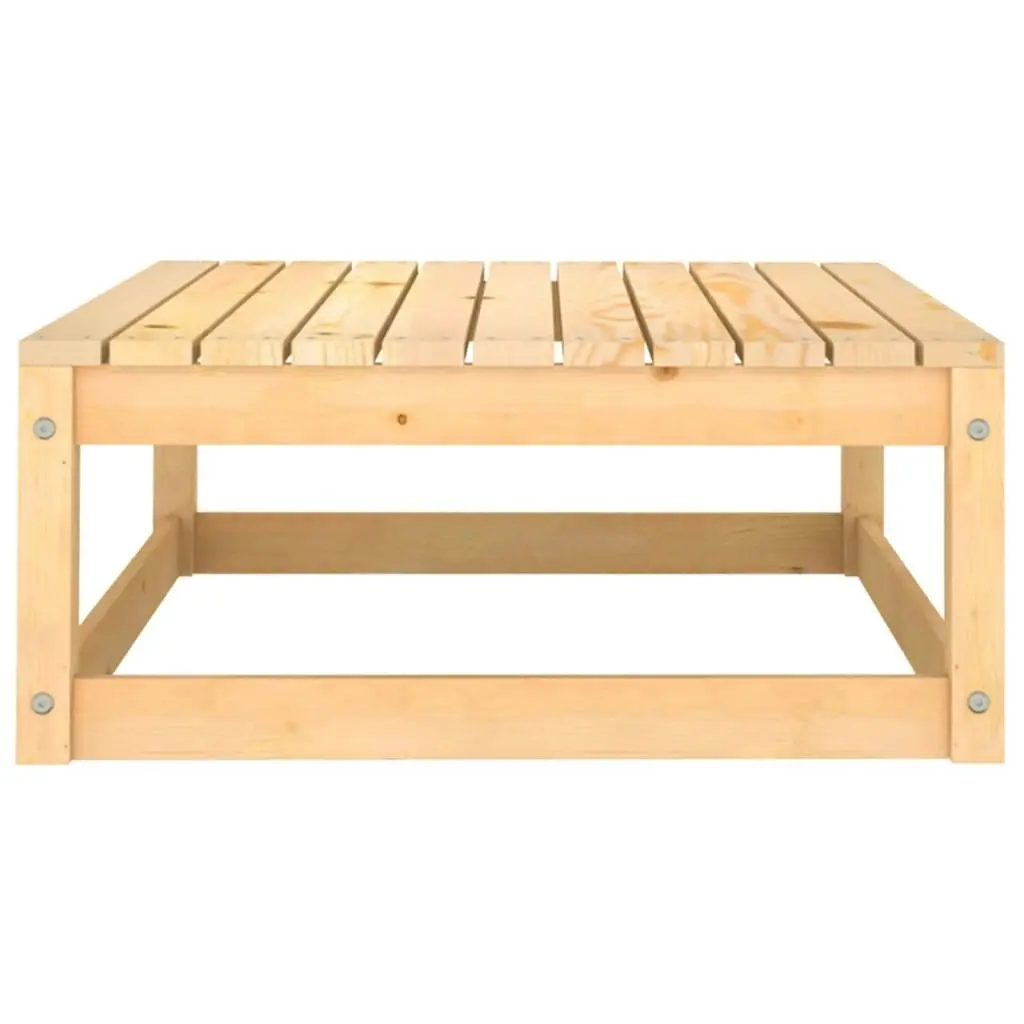 Garden Footstools with Cushions 2 pcs Solid Wood Pine 3083723