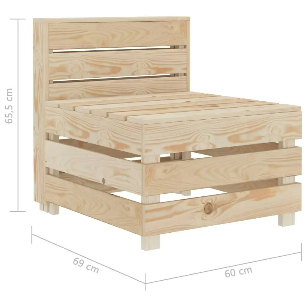 Garden Pallet Sofa Wood 49342