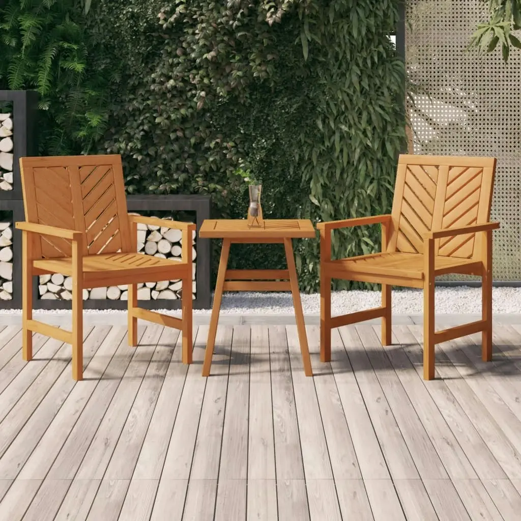 Garden Dining Chairs 2 pcs Solid Wood Acacia 362227