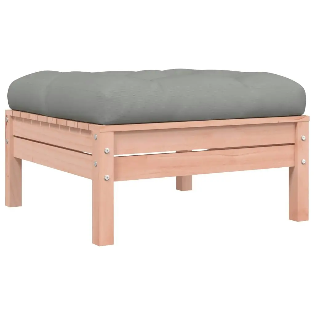 Garden Footstools with Cushions 2 pcs Solid Wood Douglas 838171