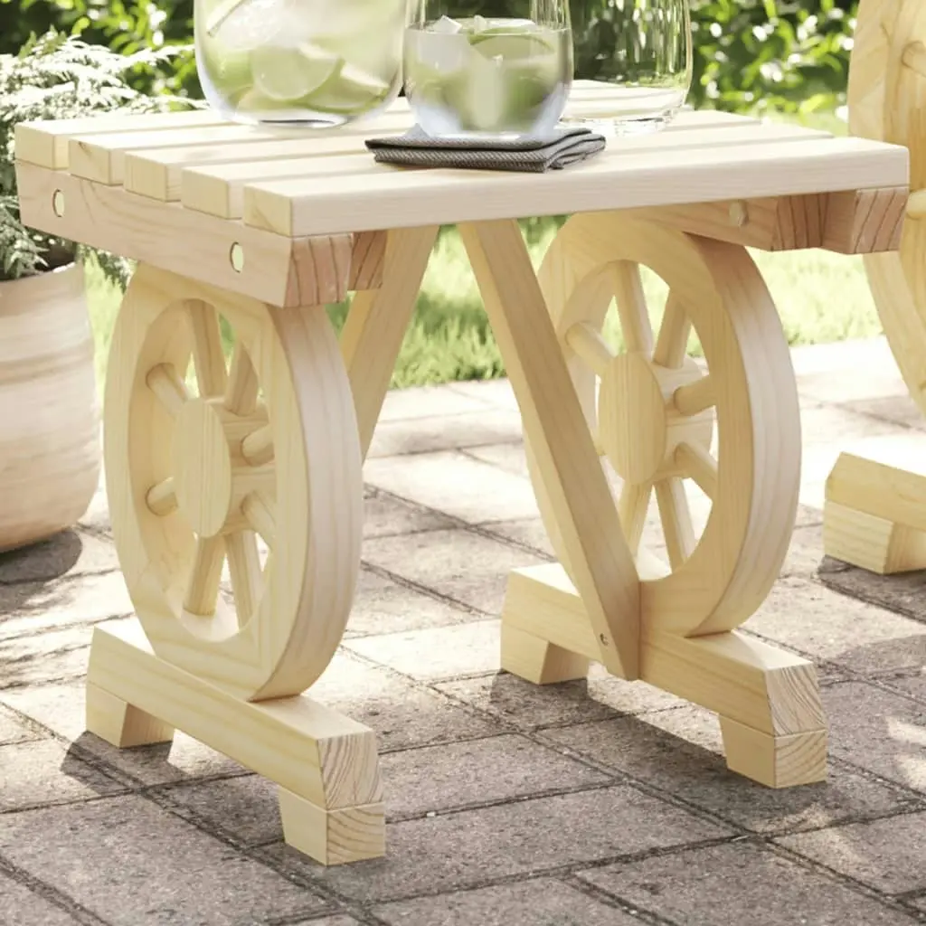 Garden Footstool 40x36.5x38.5 cm Solid Wood Fir 365109