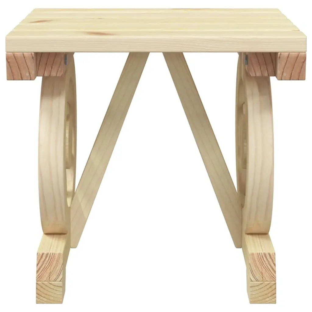 Garden Footstool 40x36.5x38.5 cm Solid Wood Fir 365109