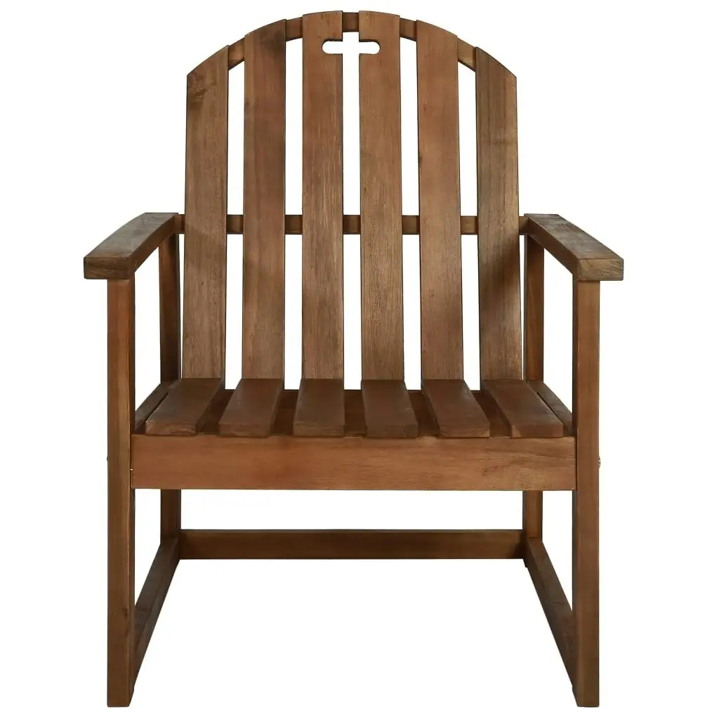 Garden Sofa Chairs 2 pcs Solid Acacia Wood 44033