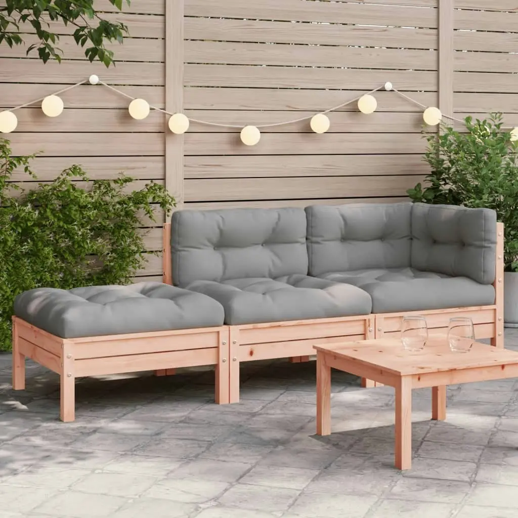 Garden Sofa with Cushions and Footstool 2-Seater 838175