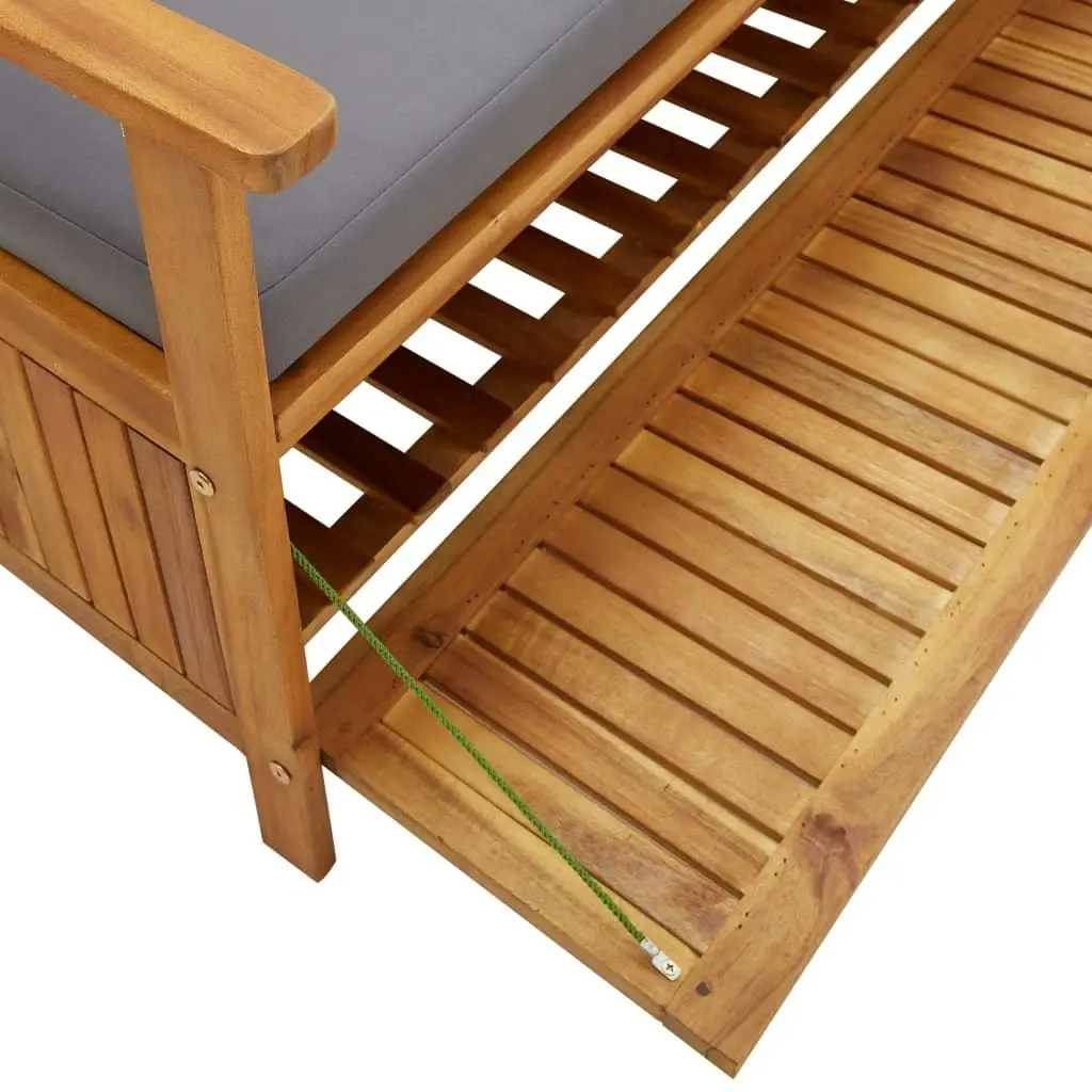 Garden Storage Bench 120 cm Solid Acacia Wood 310276