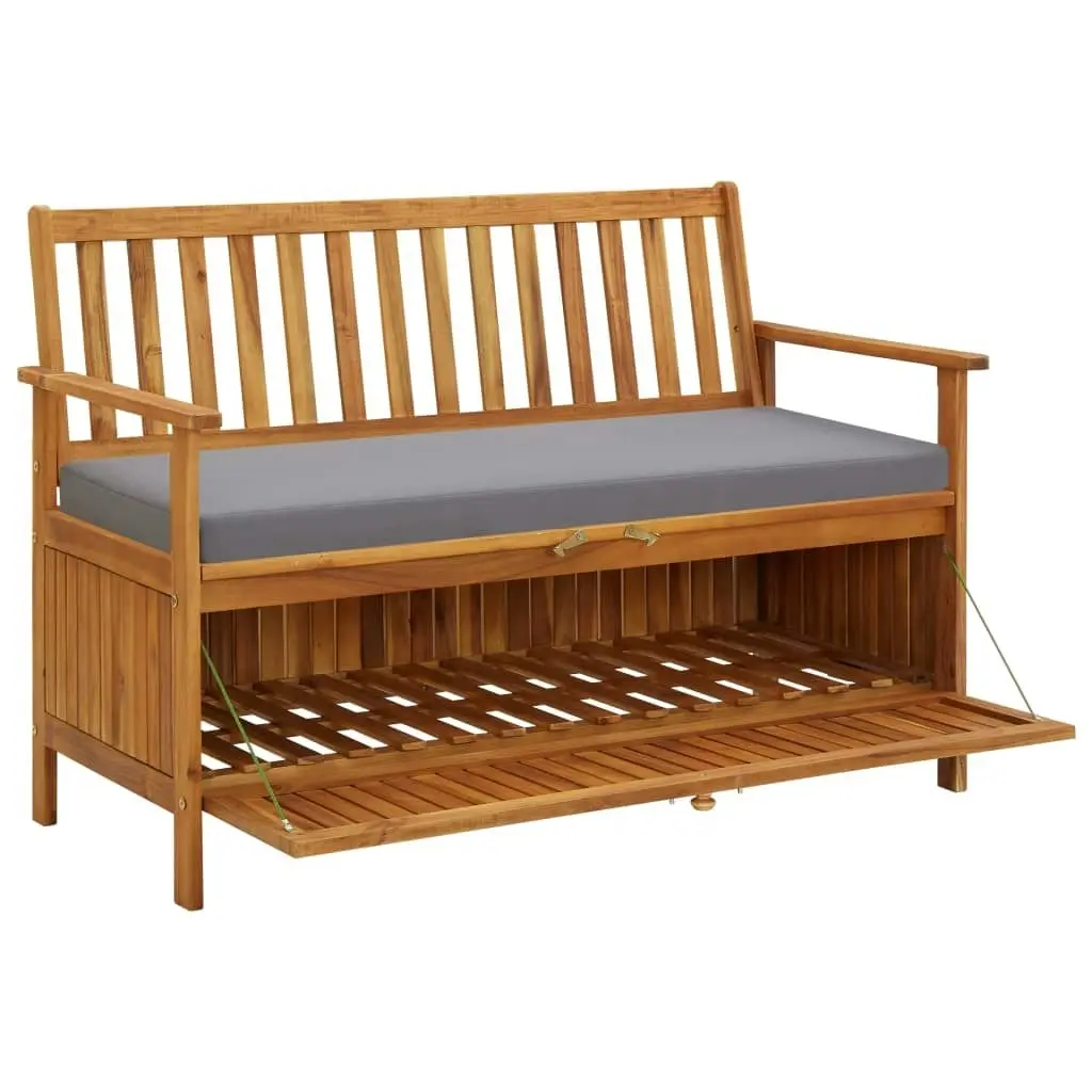 Garden Storage Bench 120 cm Solid Acacia Wood 310276