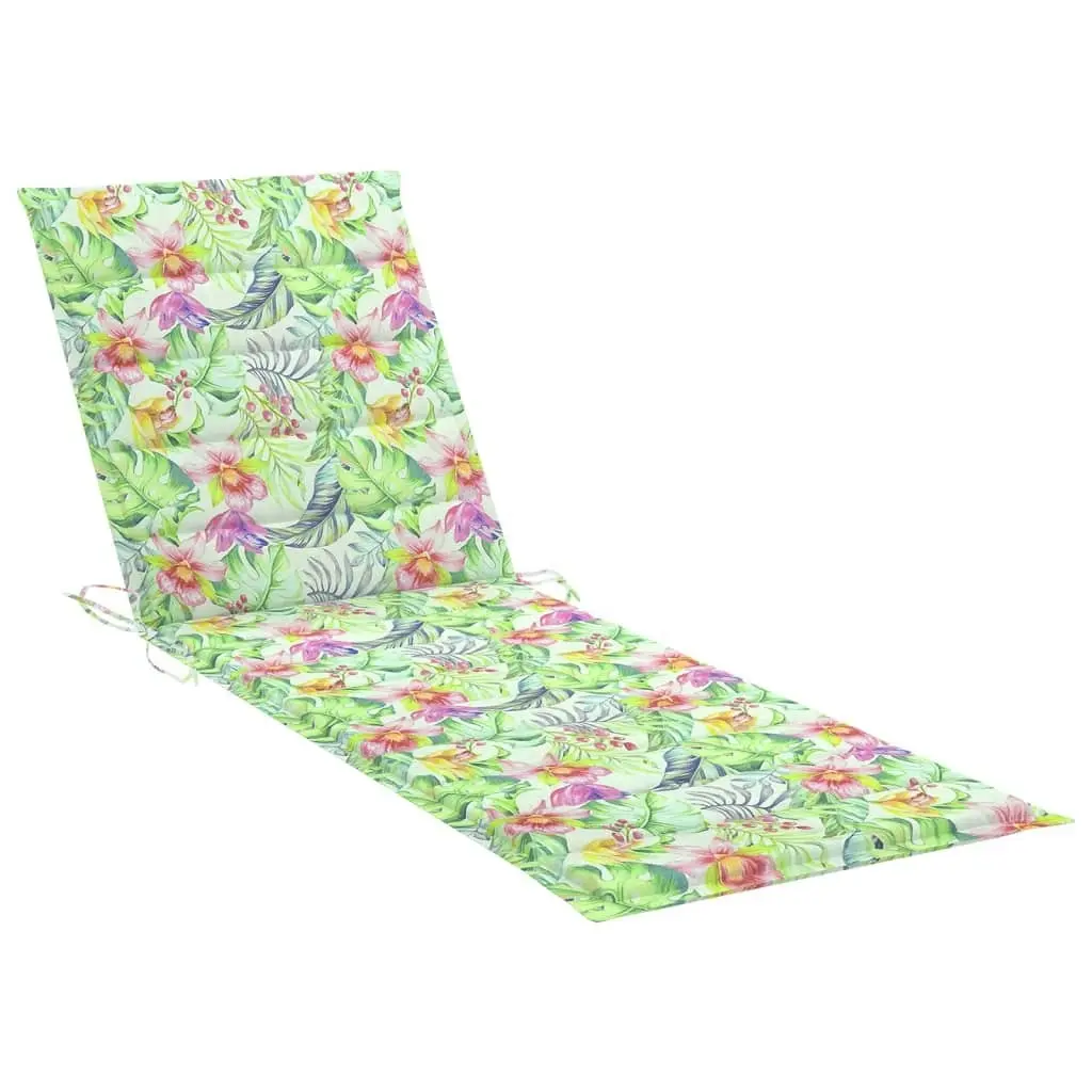 Garden Sun Lounger with Cushion Bamboo 3061644