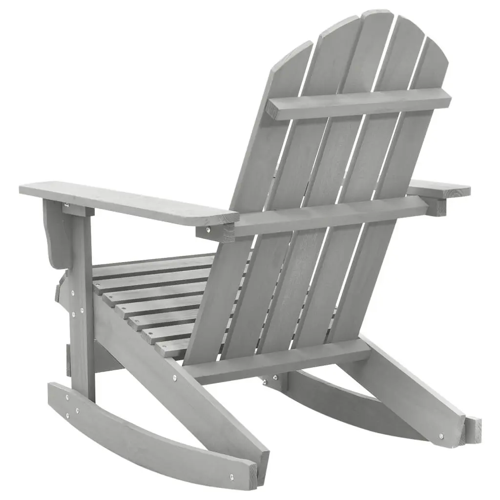 Garden Rocking Chair Wood Grey 45704