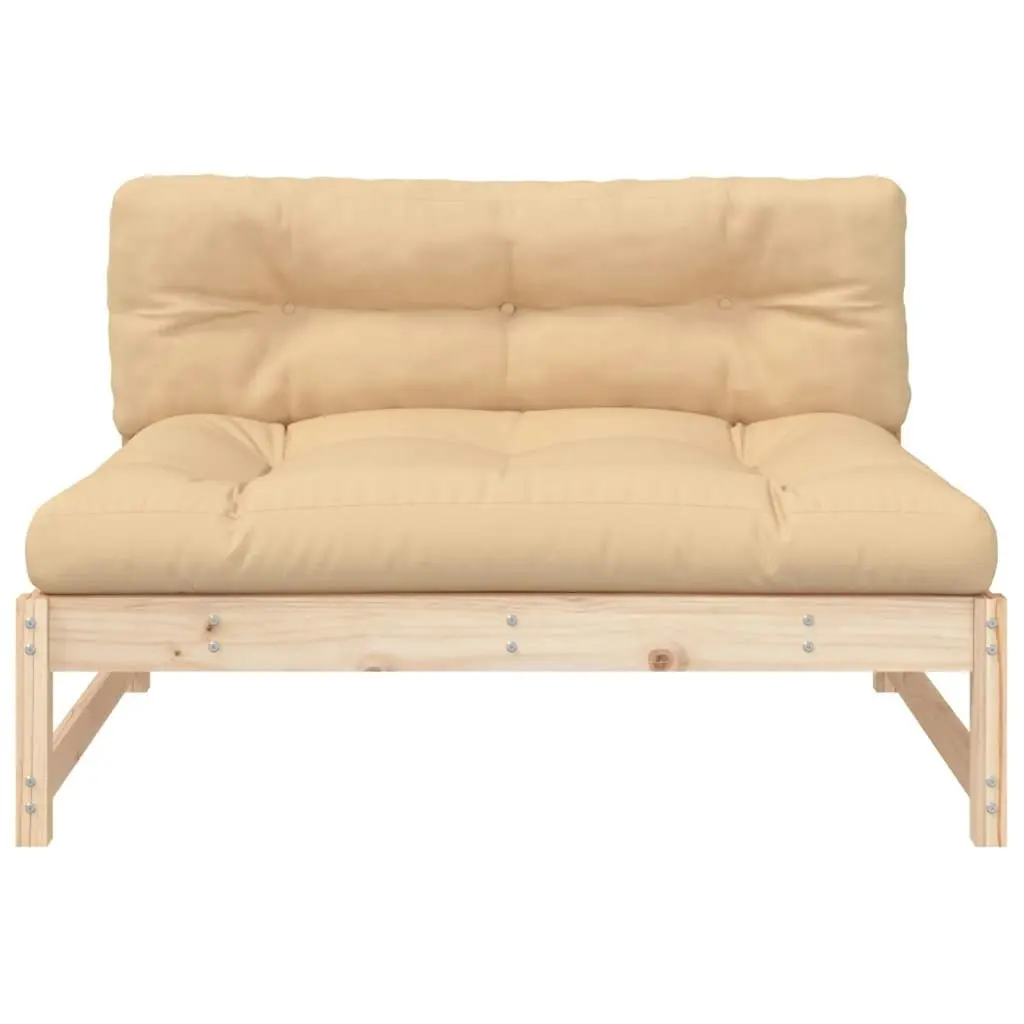 Middle Sofa 120x80 cm Solid Wood Pine 825730