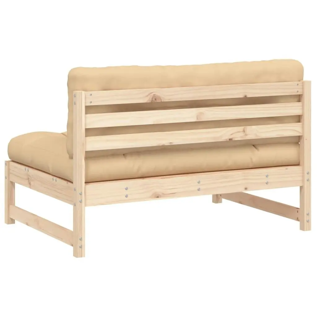 Middle Sofa 120x80 cm Solid Wood Pine 825730