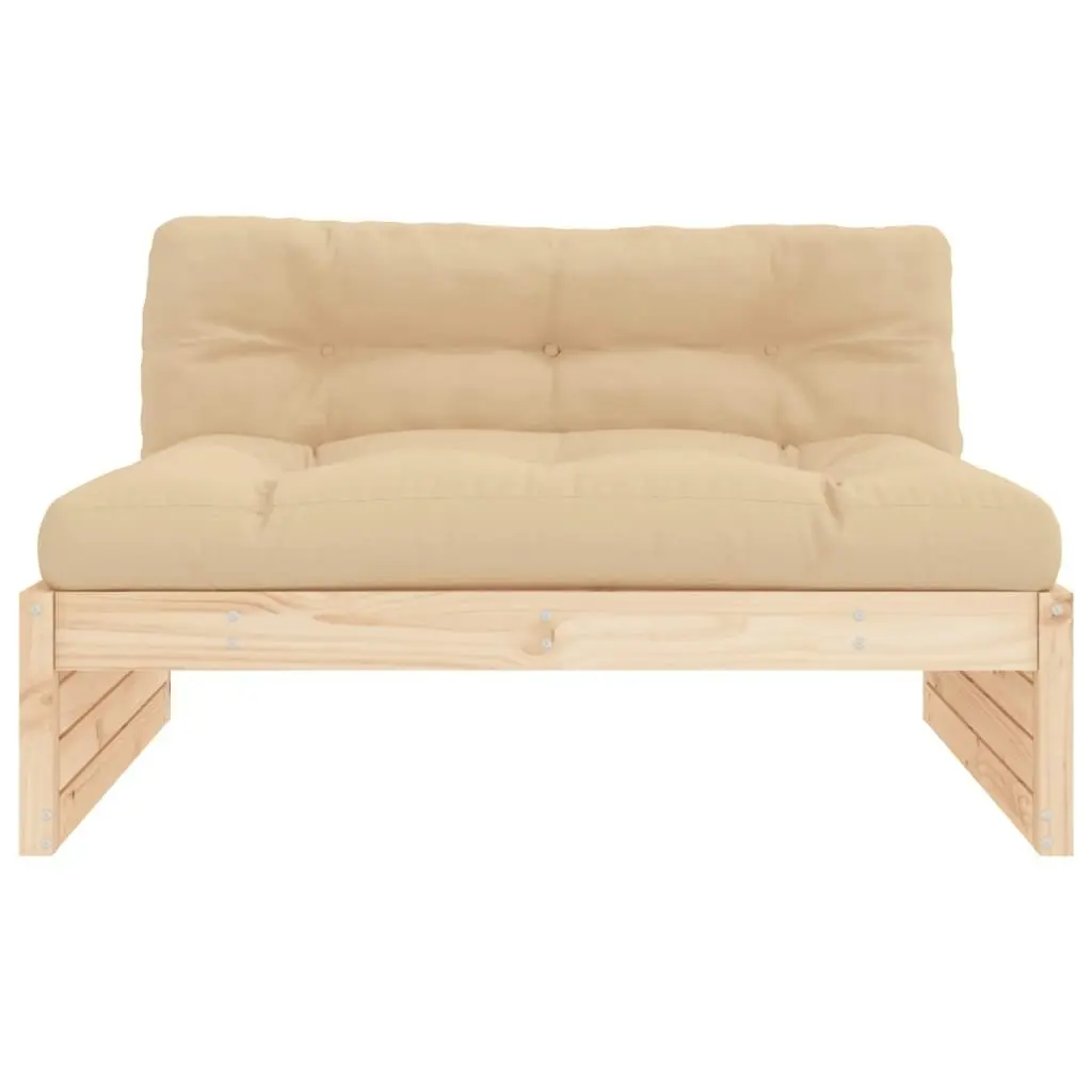 Middle Sofa 120x80 cm Solid Wood Pine 825758