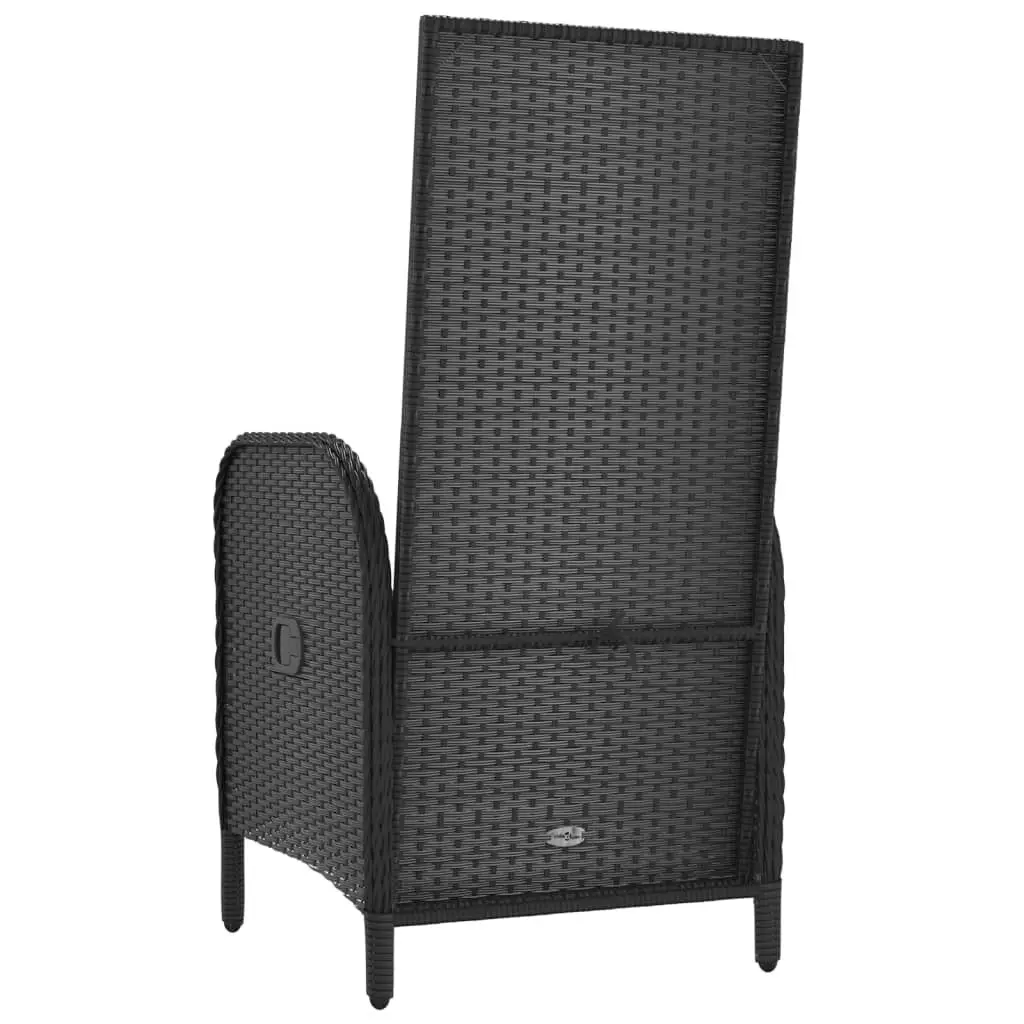 Outdoor Chairs 2 pcs Poly Rattan Black 310561