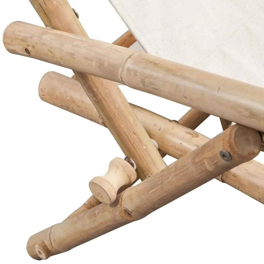 Outdoor Deck Chair Bamboo 41893