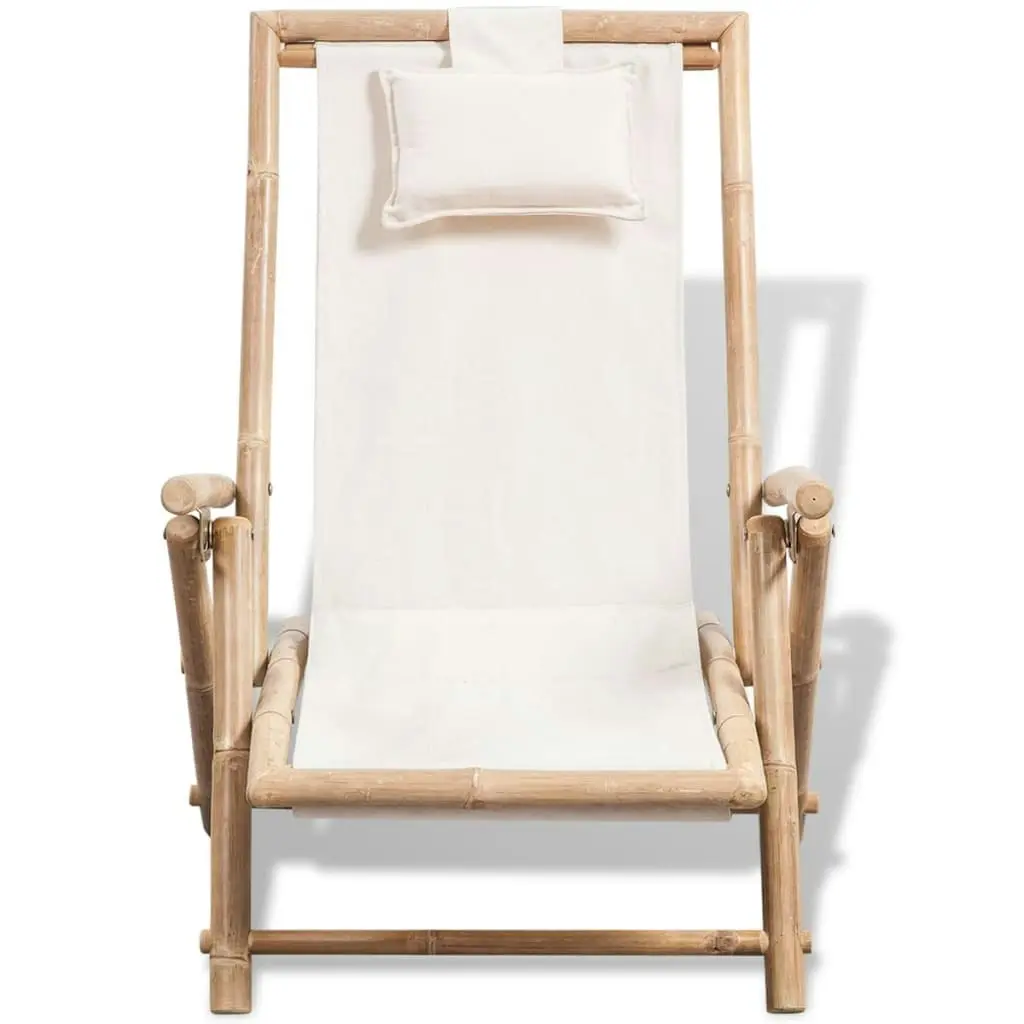 Outdoor Deck Chair Bamboo 41893